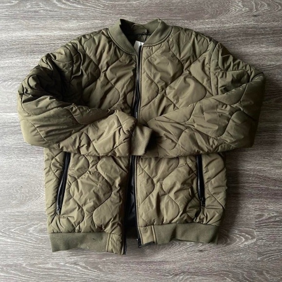 Primark green quilted jacket Clearance